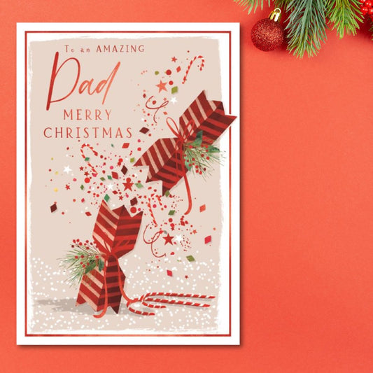 Dad Christmas Card - Skylight Cracker