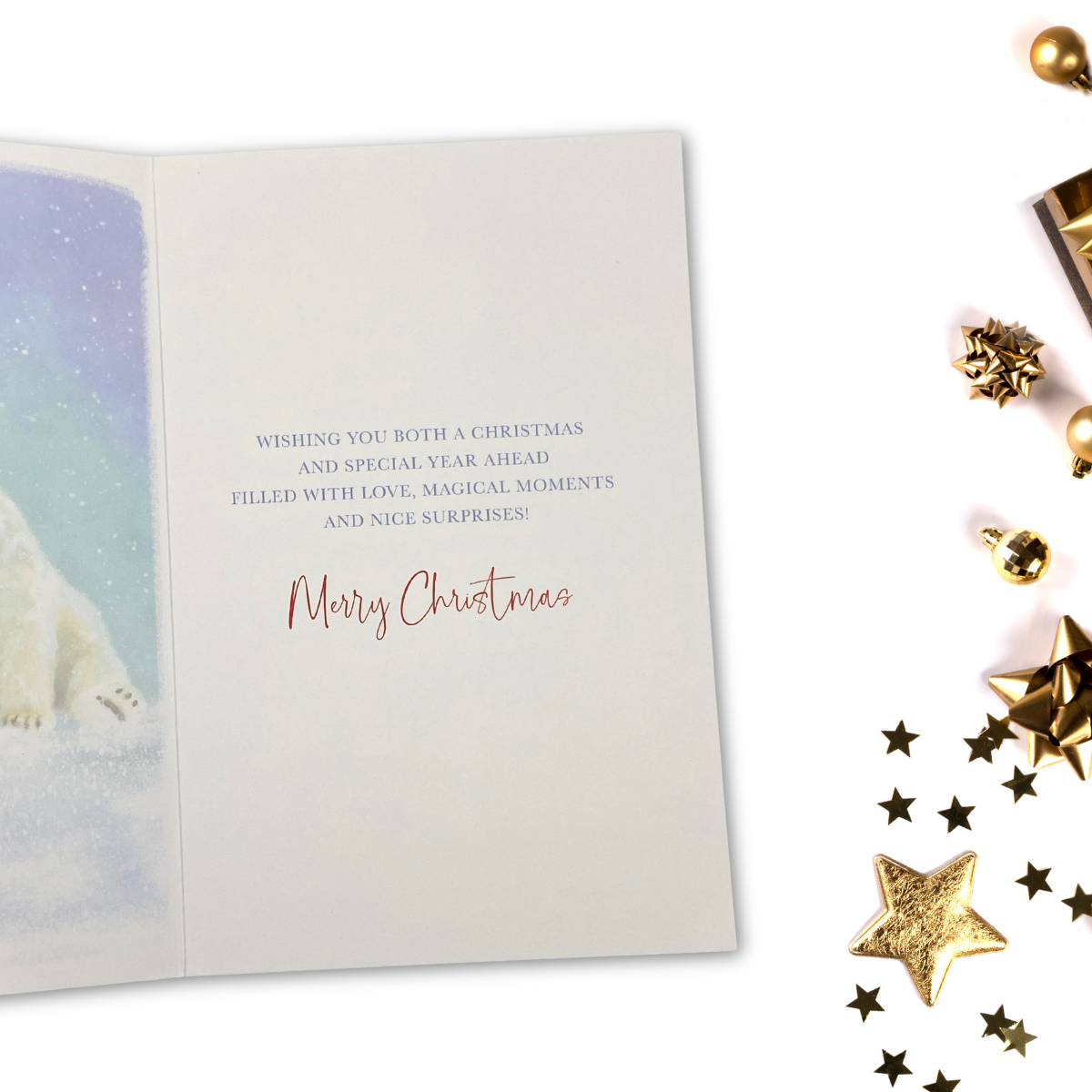 Special Couple Christmas Card - Polar Bears