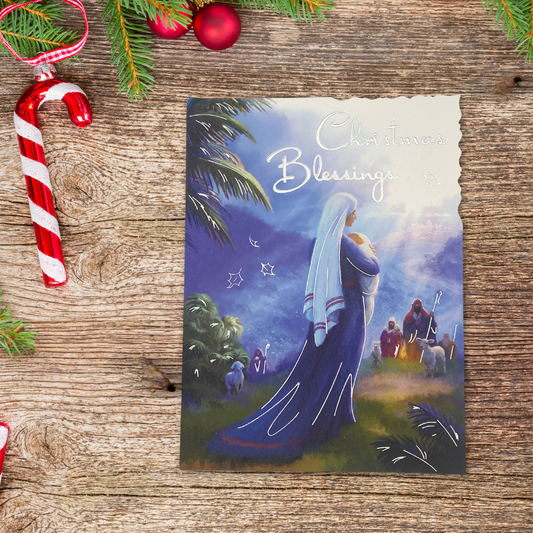 Open Christmas Card - Velvet Blessings