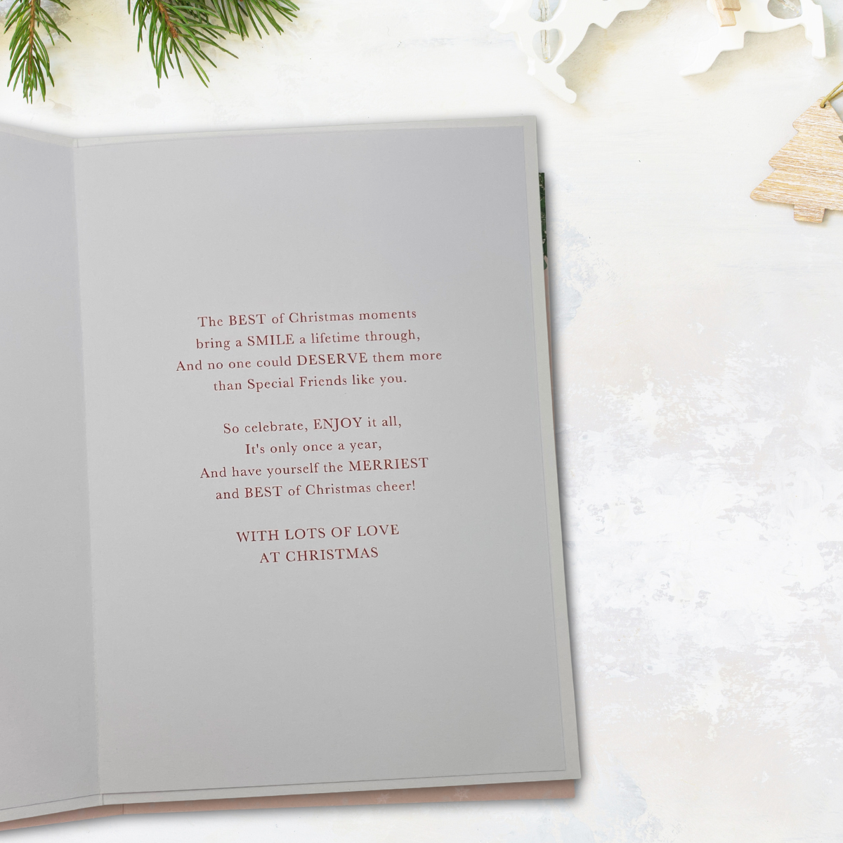 Friends Christmas Card - Festive Fizz