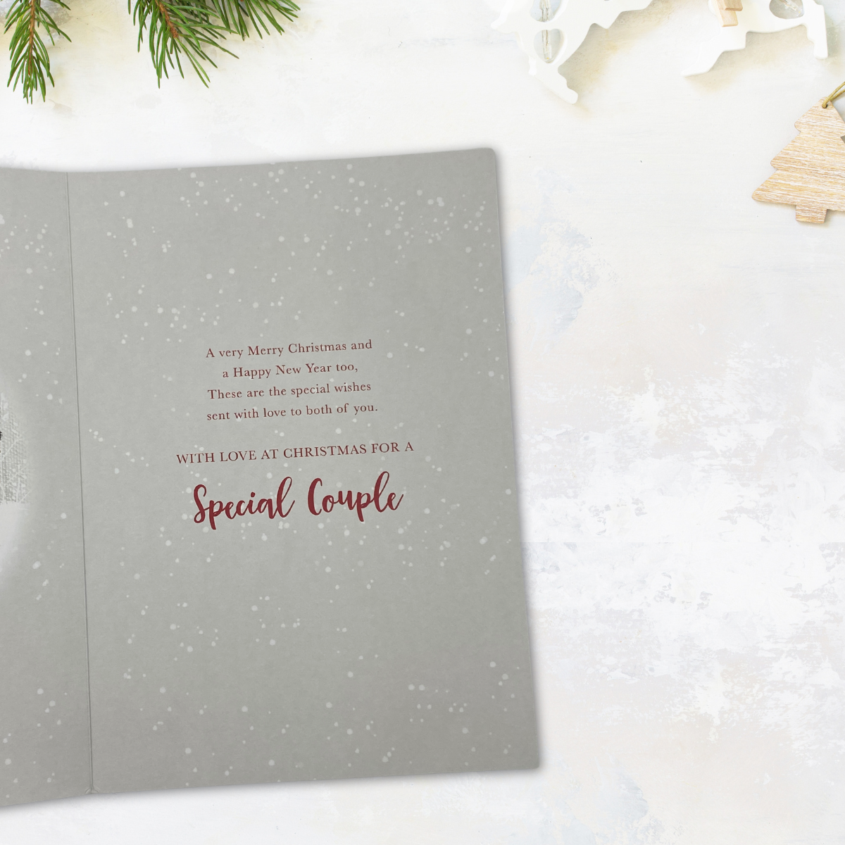 Special Couple Christmas Card - Hedgehogs Sledging