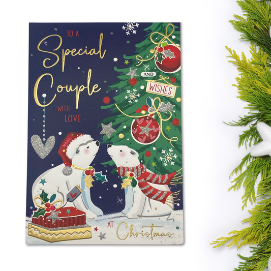 Special Couple Christmas Card - Signature Polar Bears