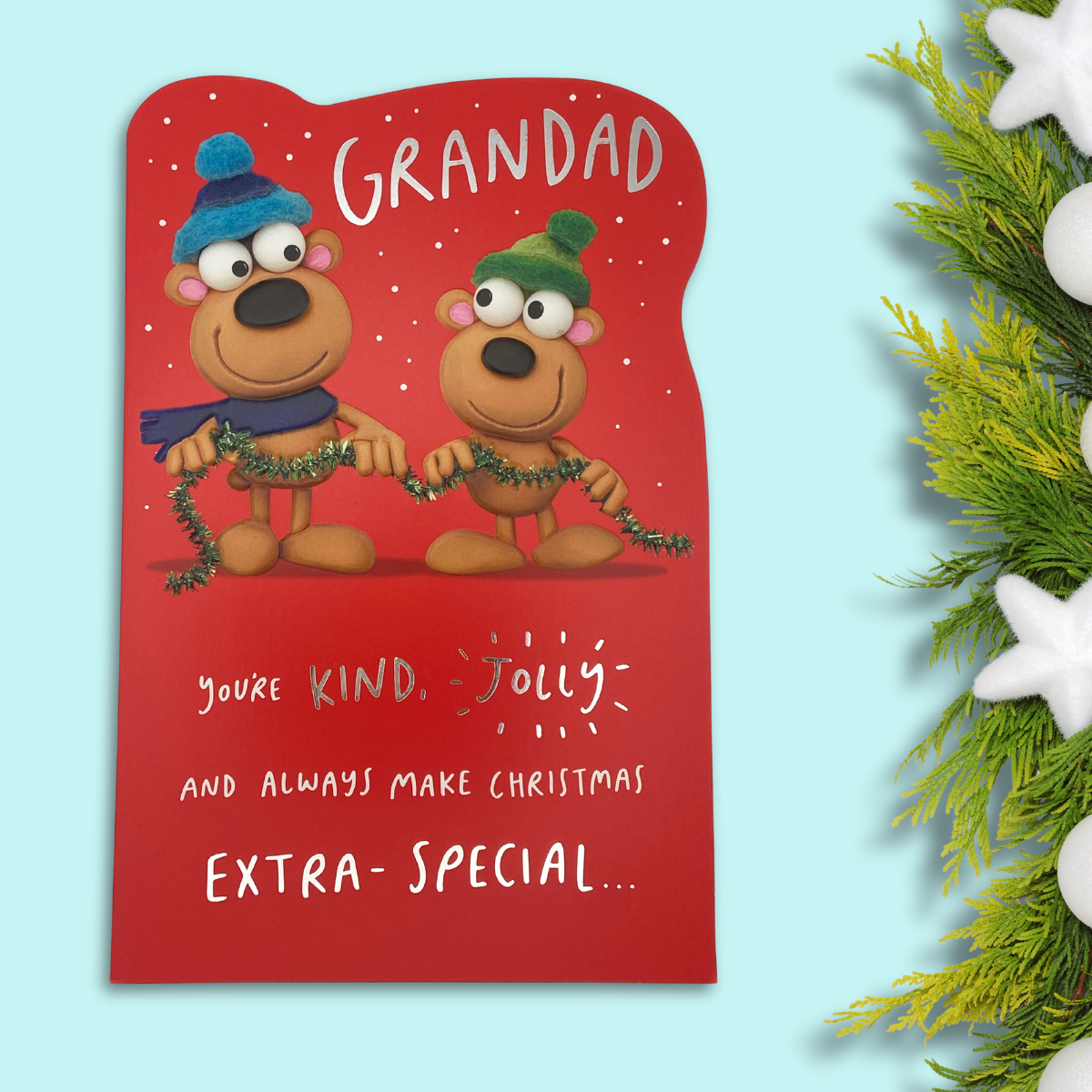 Grandad Christmas Card - Humour Crackers