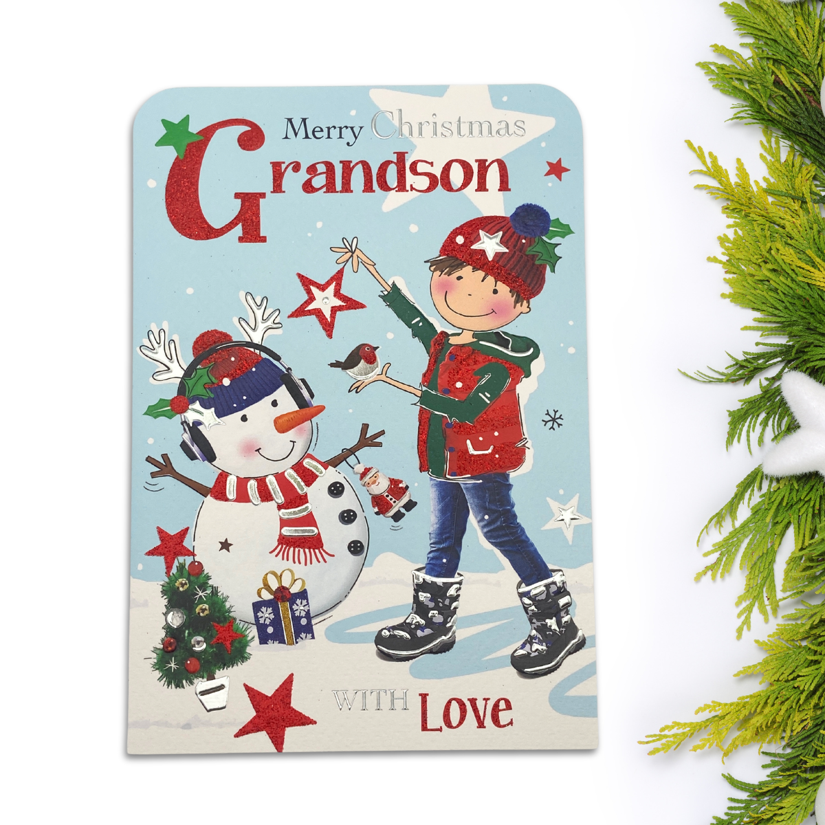 Grandson Christmas Card - Twingles