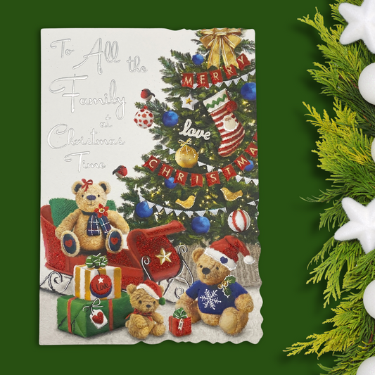 All The Family Christmas Card - Velvet Tree