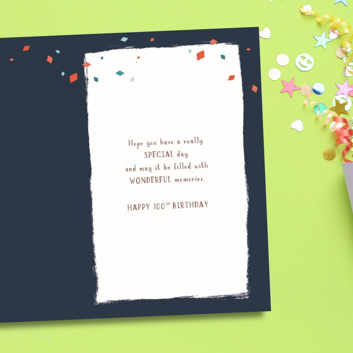 100th Birthday Card - Skylight Candles