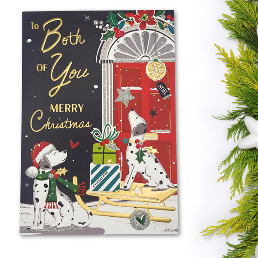 Both Of You Christmas Card - Signature Dalmations