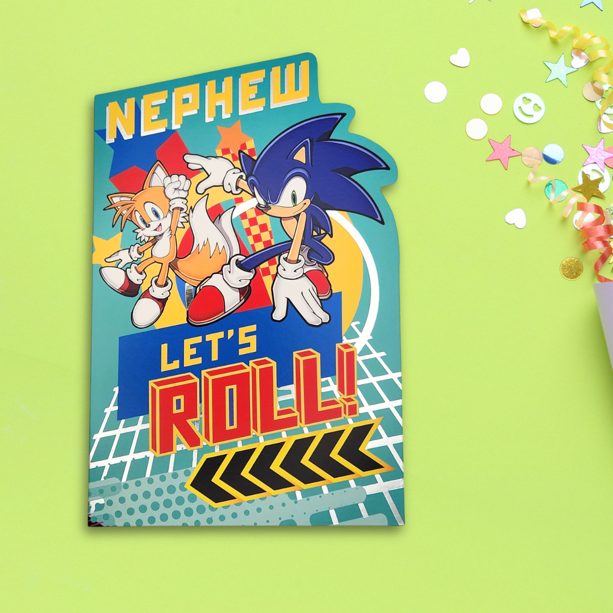 Nephew Birthday Card - Sonic The Hedgehog