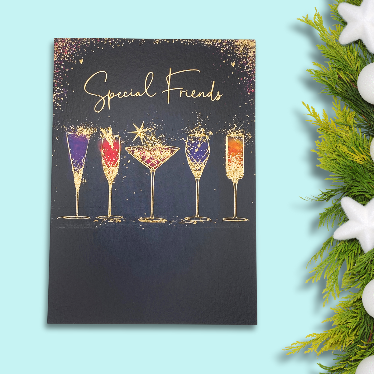 Friends Christmas Card - Cocktails