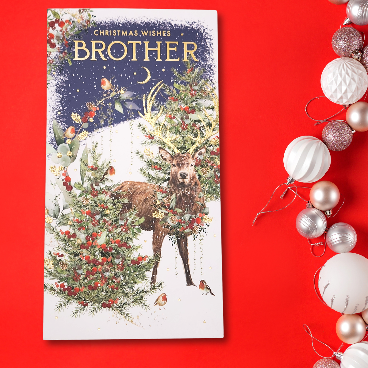 Brother Christmas Card - Deer At Night