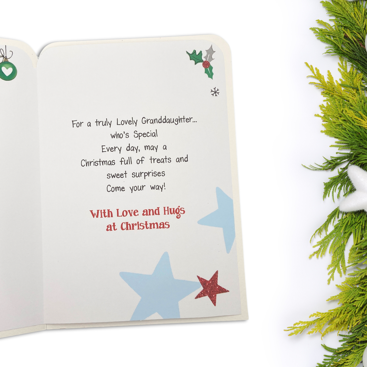 Granddaughter Christmas Card - Twingles