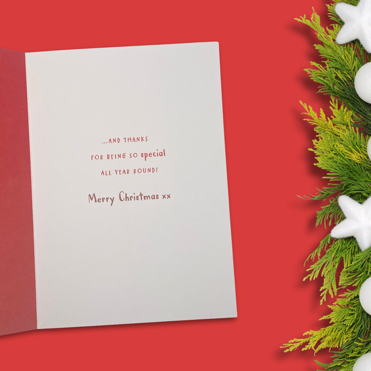 Nanny Christmas Card - Nutmeg