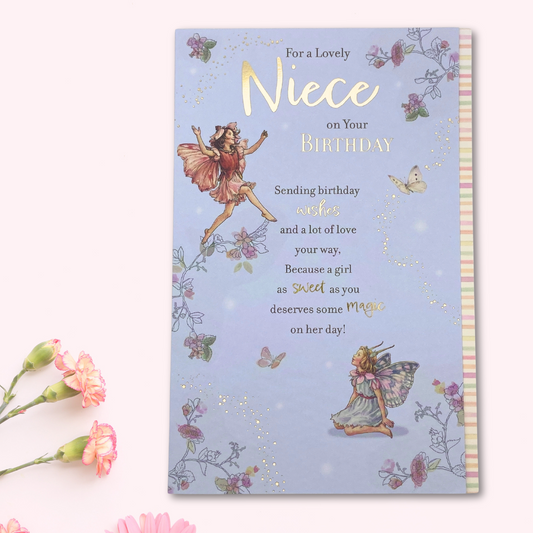 Niece Birthday Card - Flower Fairies