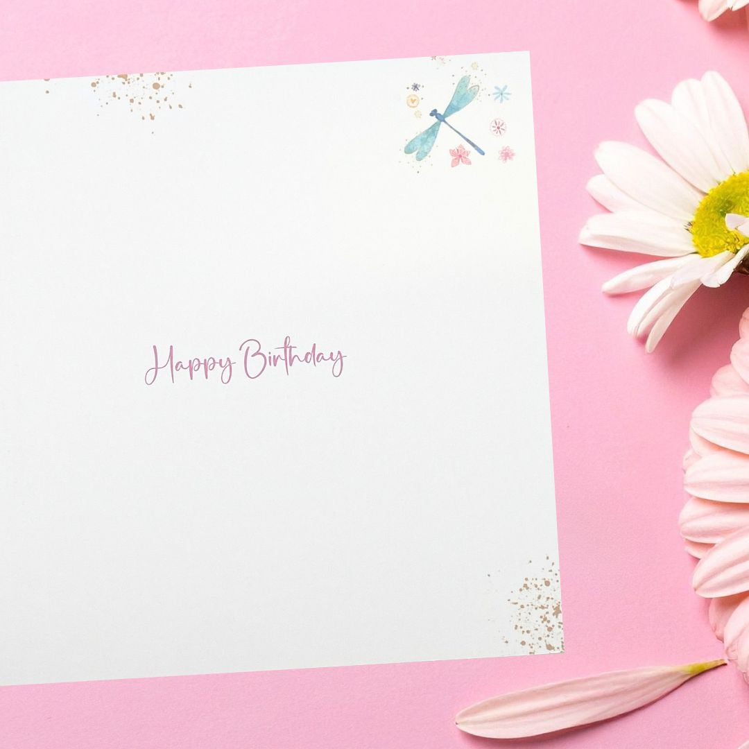 Carnival Birthday Card - Dragonflies