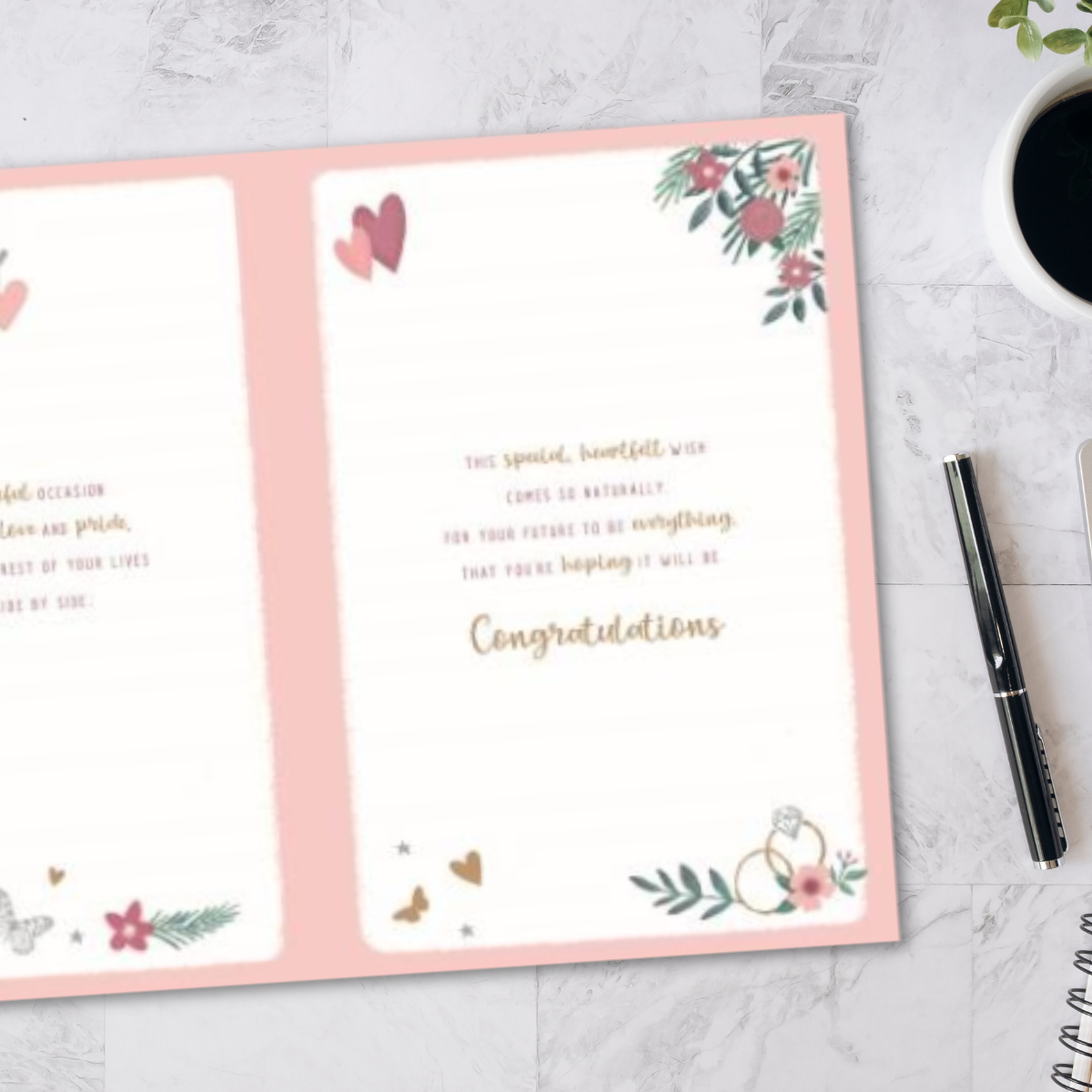 Granddaughter & Husband Wedding Day Card - Pavillion Heart