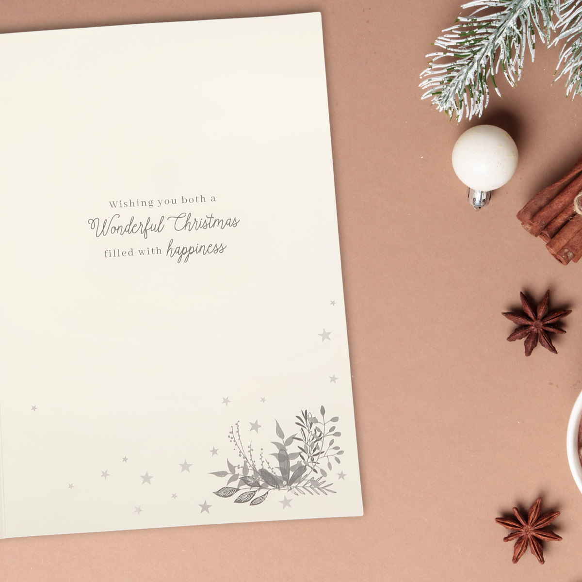 Brother & Sister-In-Law Christmas Card - Deer Wreath