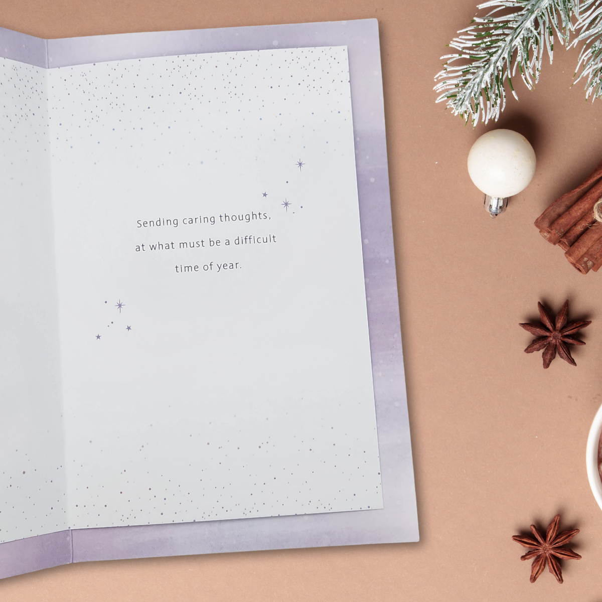 Open Christmas Card - Thinking Of You