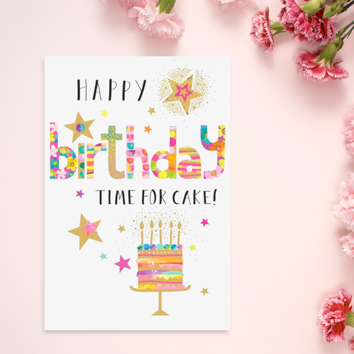 Party Time Birthday Card - Time For Cake