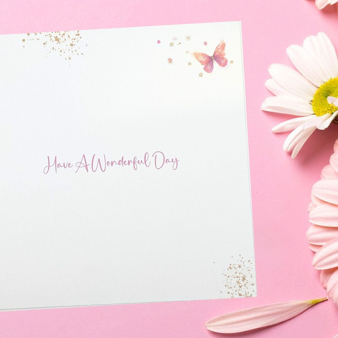 Carnival Birthday Card - Peonies & Butterflies