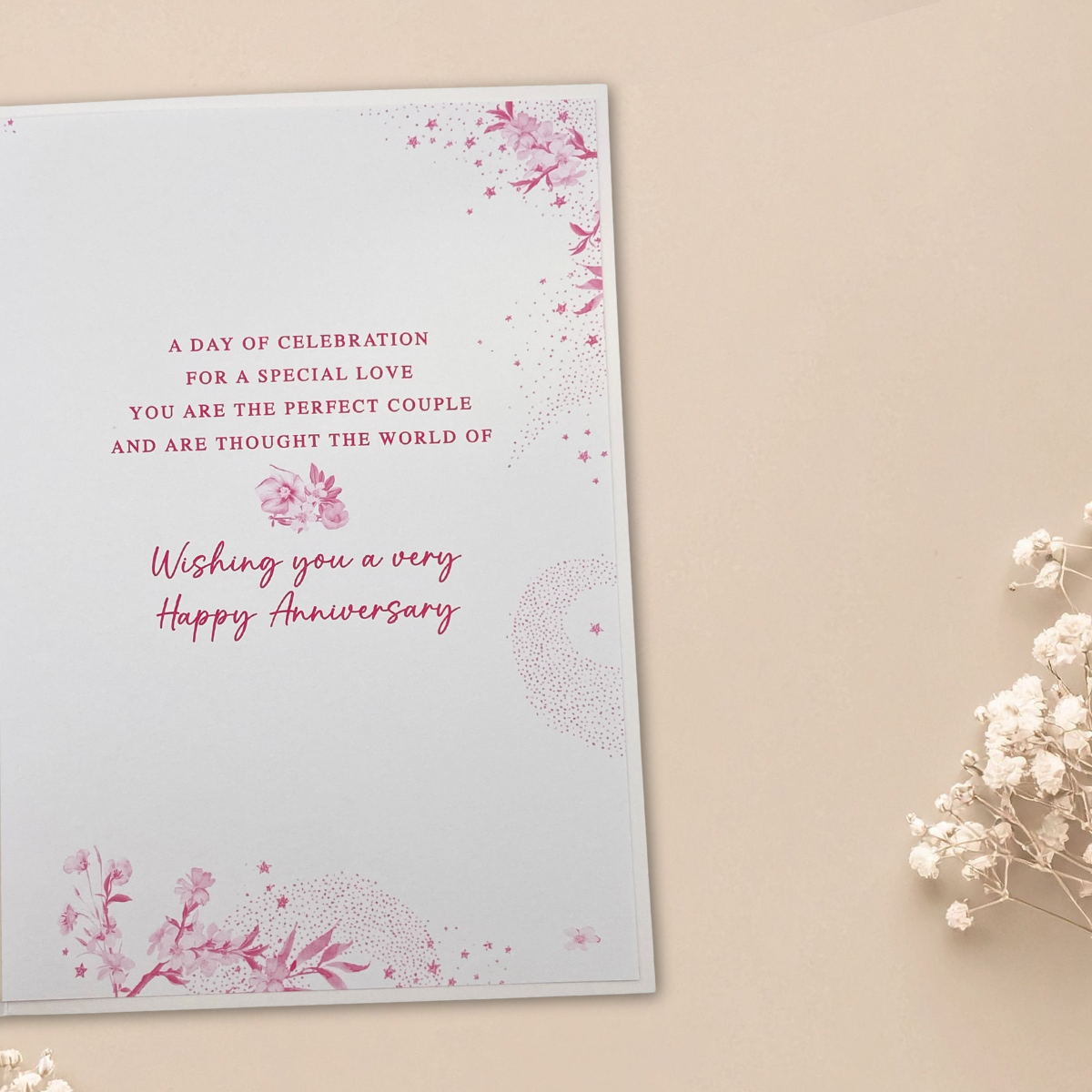Sister & Brother-In Law Wedding Anniversary Card - Pizazz Champagne Bottles
