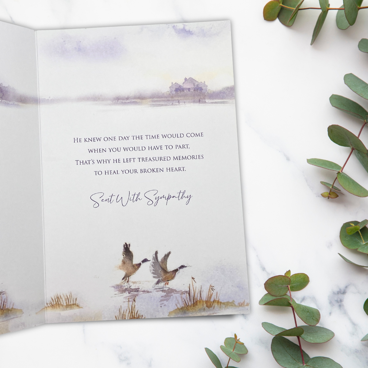 Sympathy Card Loss Of Dad - Country Scene