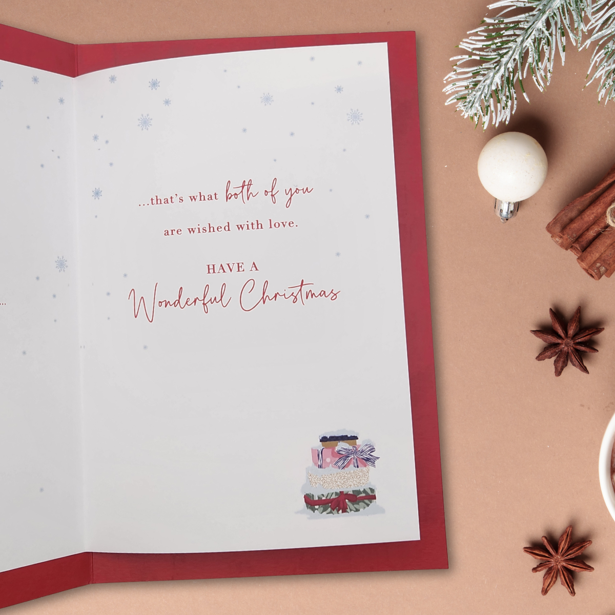 Son & Daughter-In-Law Christmas Card - Red Door & Gifts