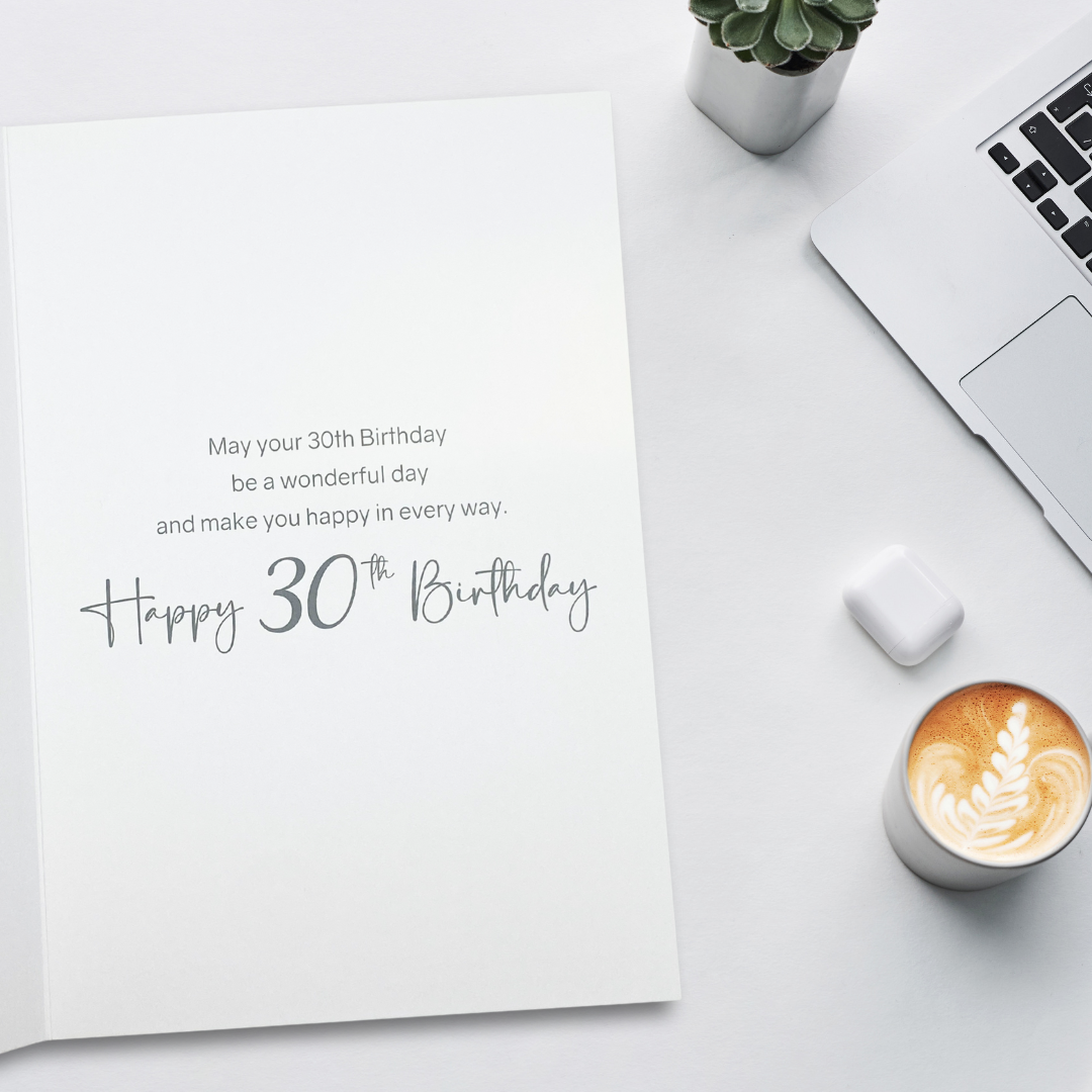 30th Birthday Card - Beers & Balloons