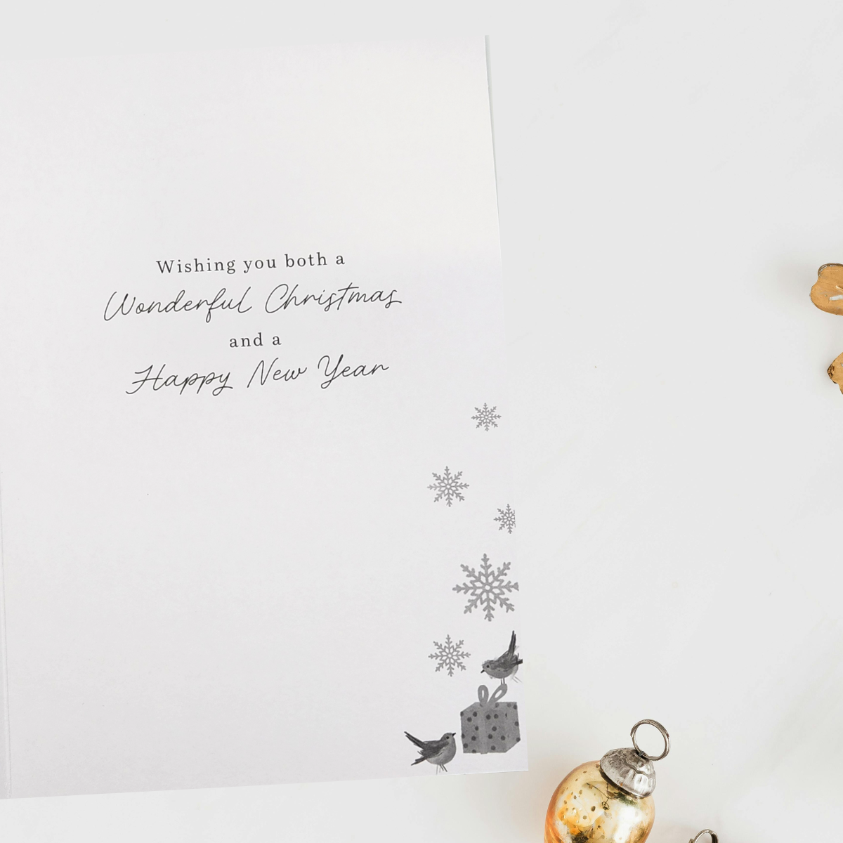 Special Couple Christmas Card - Snow Couple