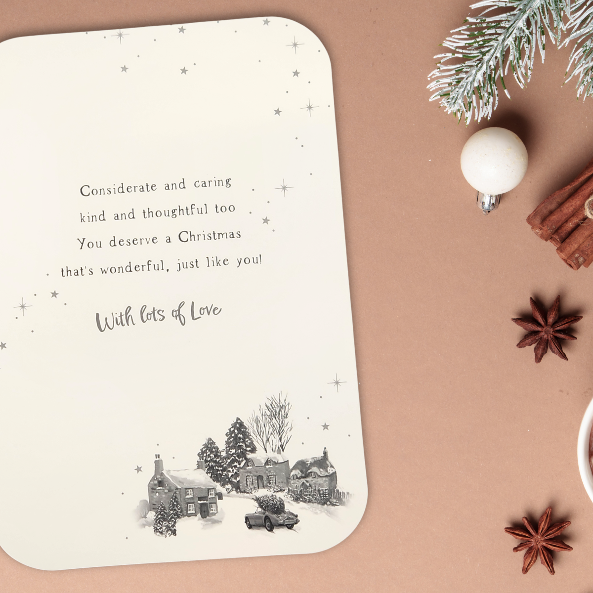 Dad Christmas Card - Decoupage Driving Home For Christmas
