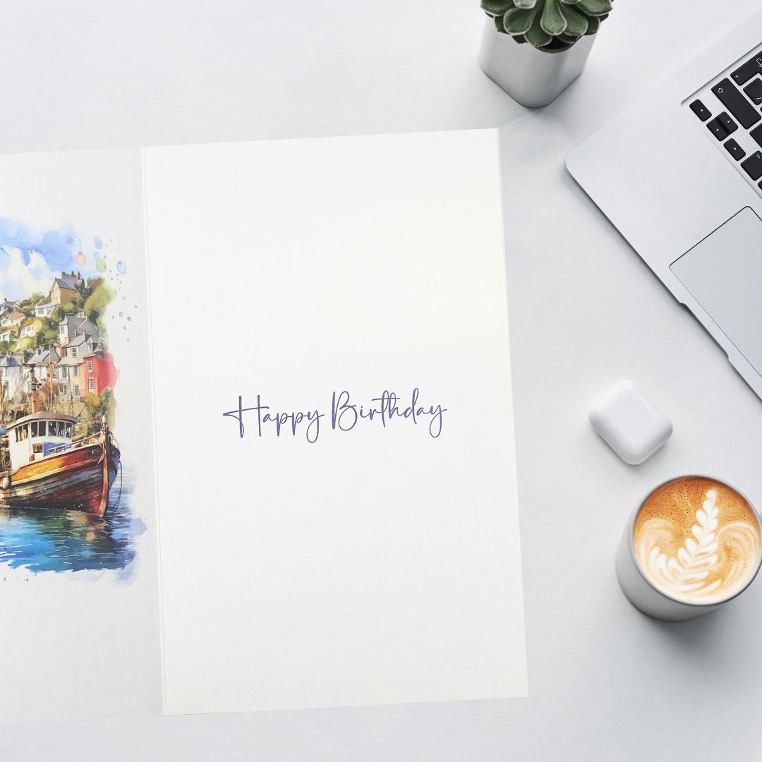 Birthday Bliss Birthday Card - Boats