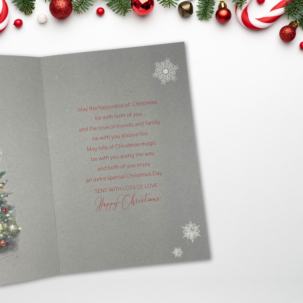 Daughter & Son-In-Law Christmas Card - Grace Christmas Tree