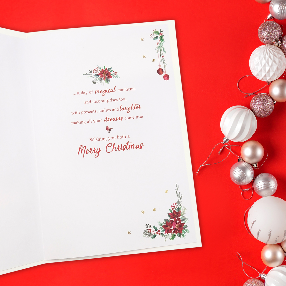 Niece & Partner Christmas Card - Moments Of Joy