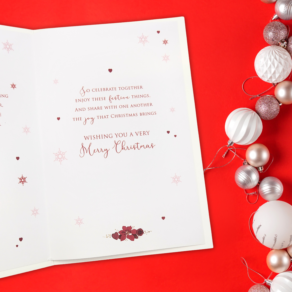 Special Couple Christmas Card - Joy And Happiness