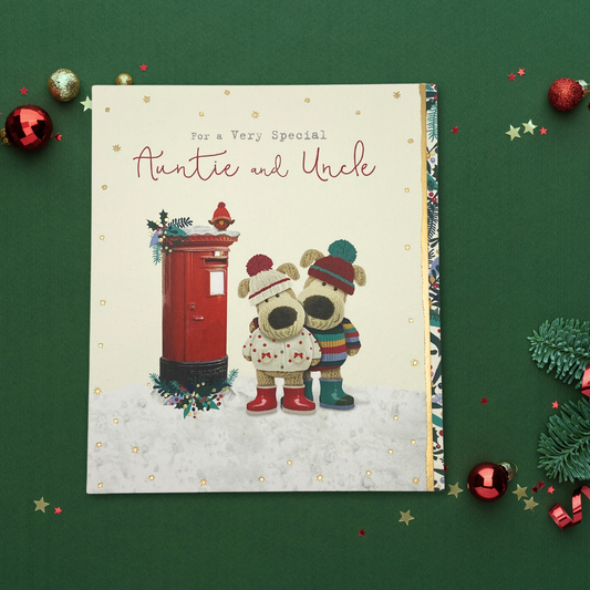 Auntie & Uncle Christmas Card - Boofle Bear