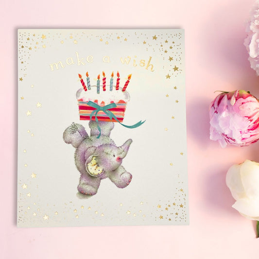 Elliot & Buttons Birthday Card - Make A Wish