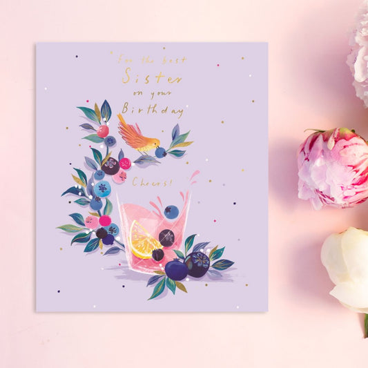 Sister Birthday Card - Big World Little Things Cheers!