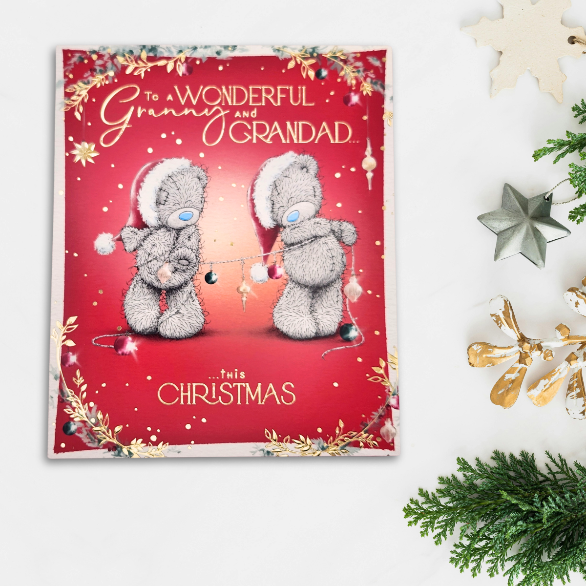Granny & Grandad Christmas Card - Me To You Bears