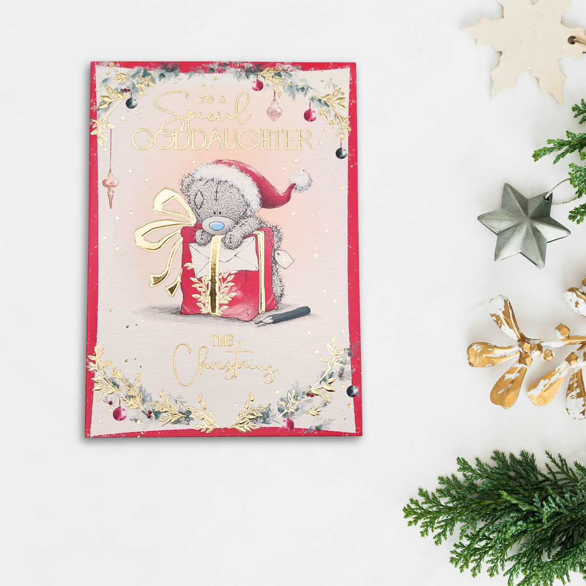 Goddaughter Christmas Card - Me To You Bears