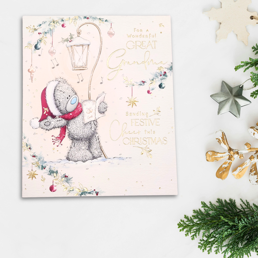 Great Grandma Christmas Card - Me To You Carol Singer