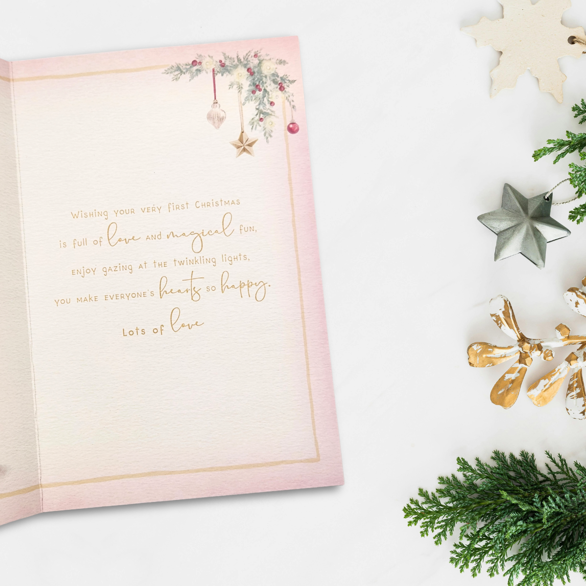 Special Girl's 1st Christmas Card - Me To You Bear