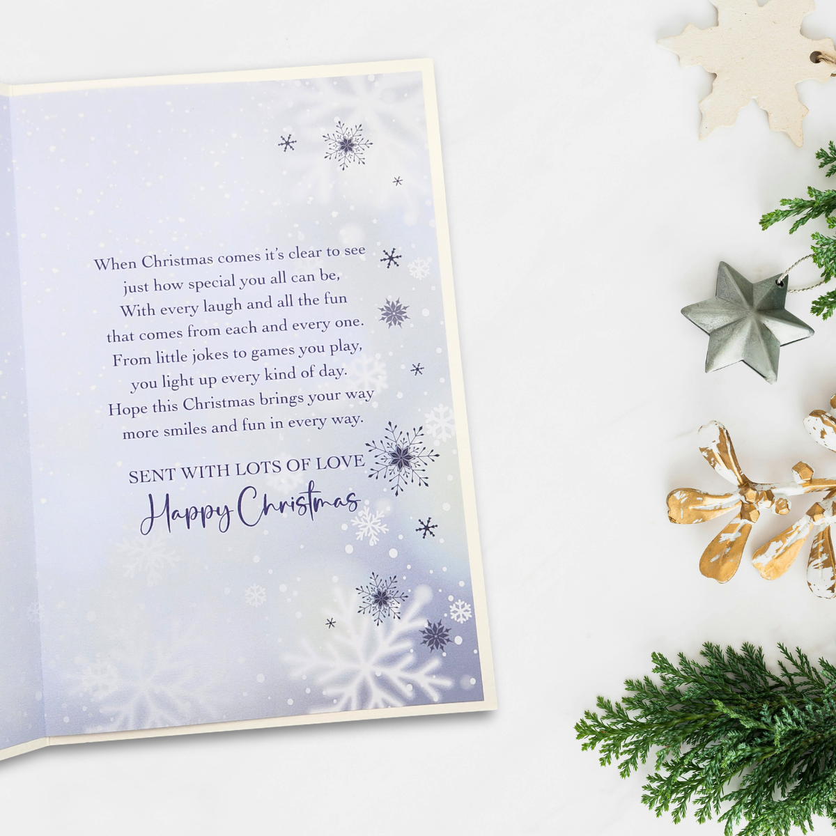 Great Grandchildren Christmas Card - Santa's On His Way