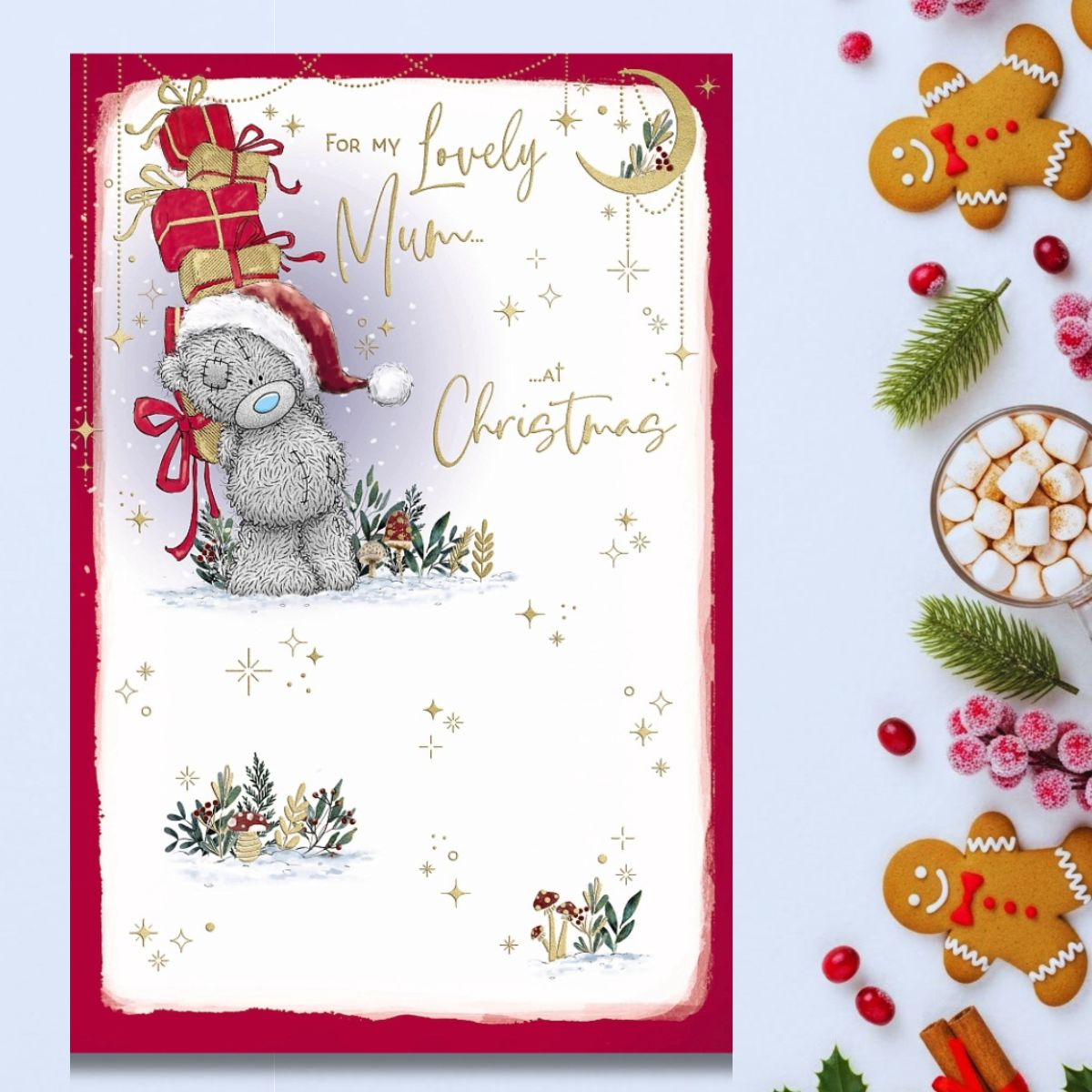 Mum Christmas Card - Me To You Bear With Presents