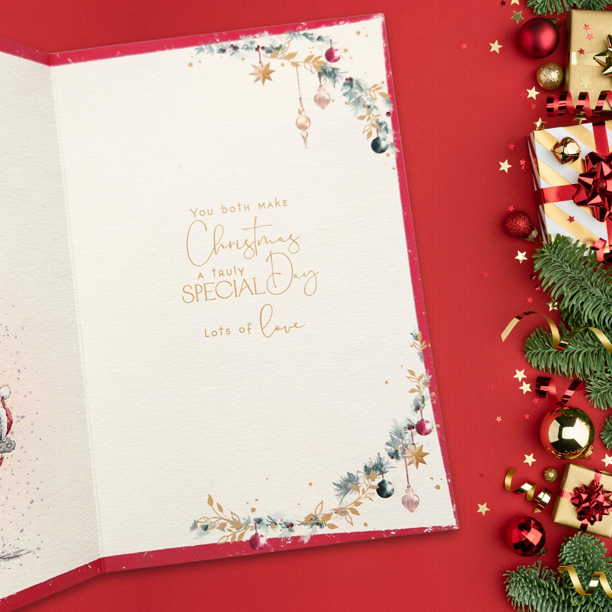Son & Partner Christmas Card - Me To You Car & Gifts