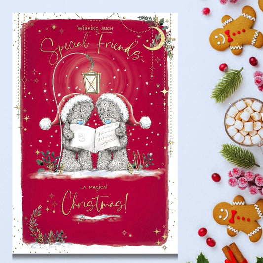 Friends Christmas Card - Me To You Bears Singing