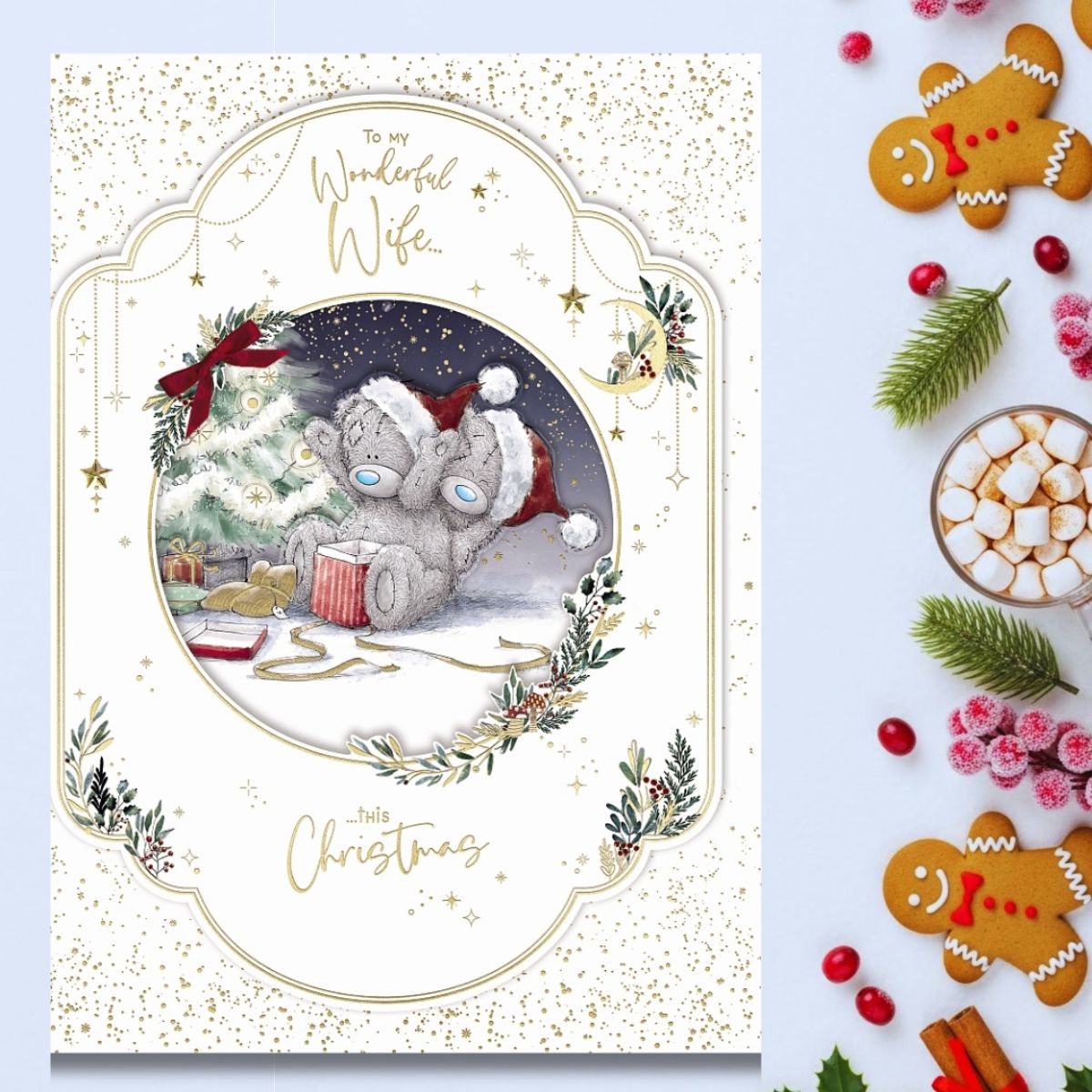 Wife Boxed Christmas Card - Me To You Bears Xmas Gift