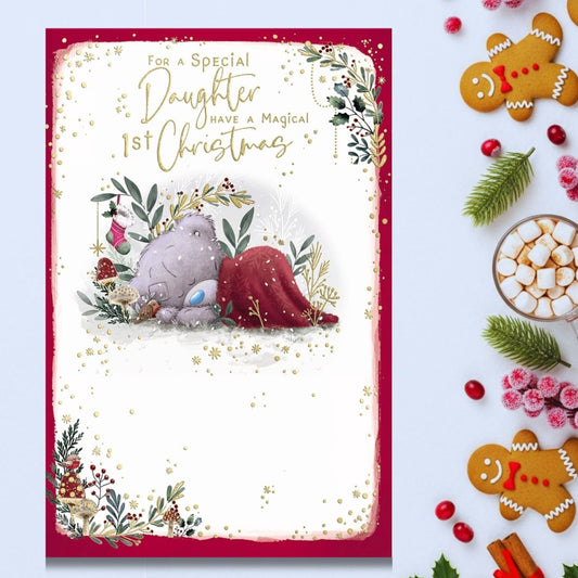 Daughter 1st Christmas Card - Me To You Bear