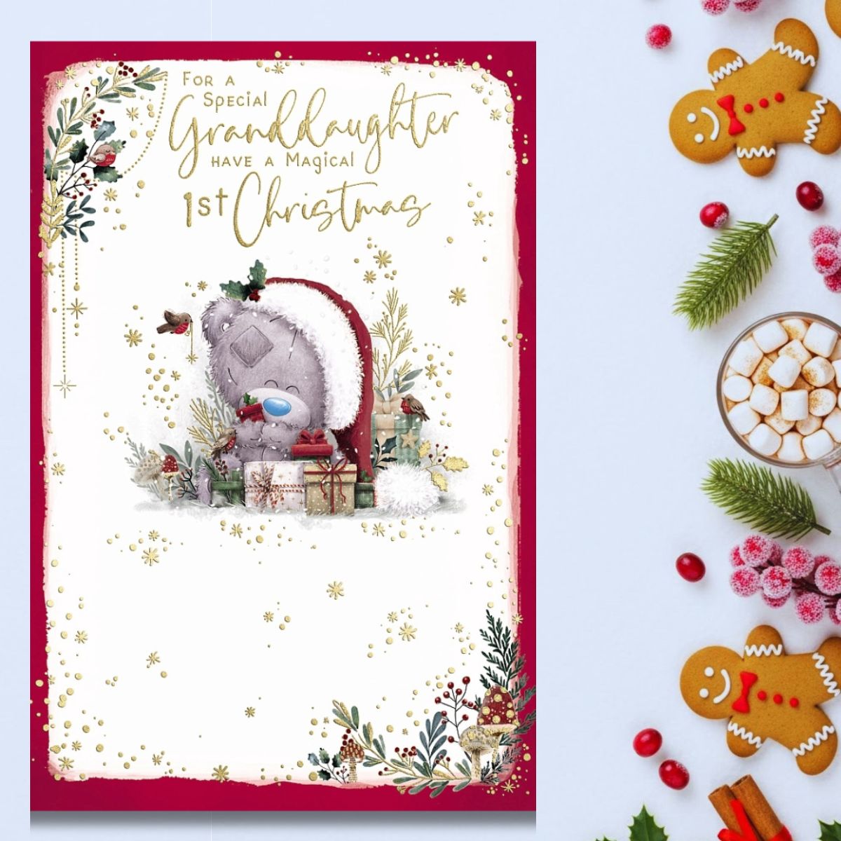 Granddaughter 1st Christmas Card - Me To You Bear