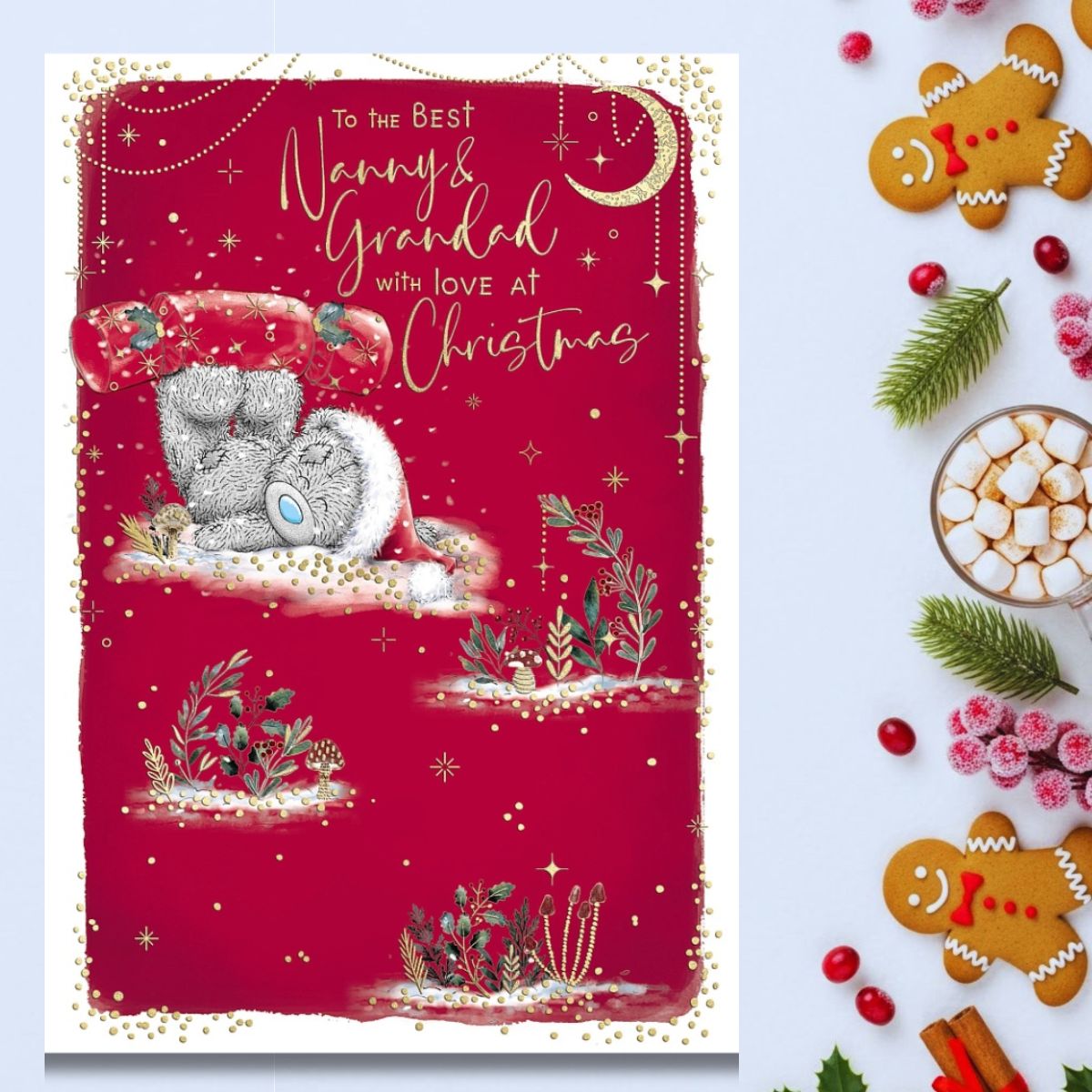 Nanny & Grandad Christmas Card - Me To You Bear