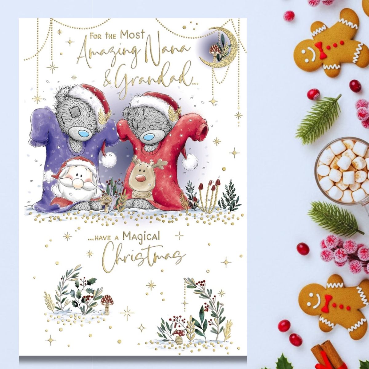 Nana & Grandad Christmas Card - Me To You Bears