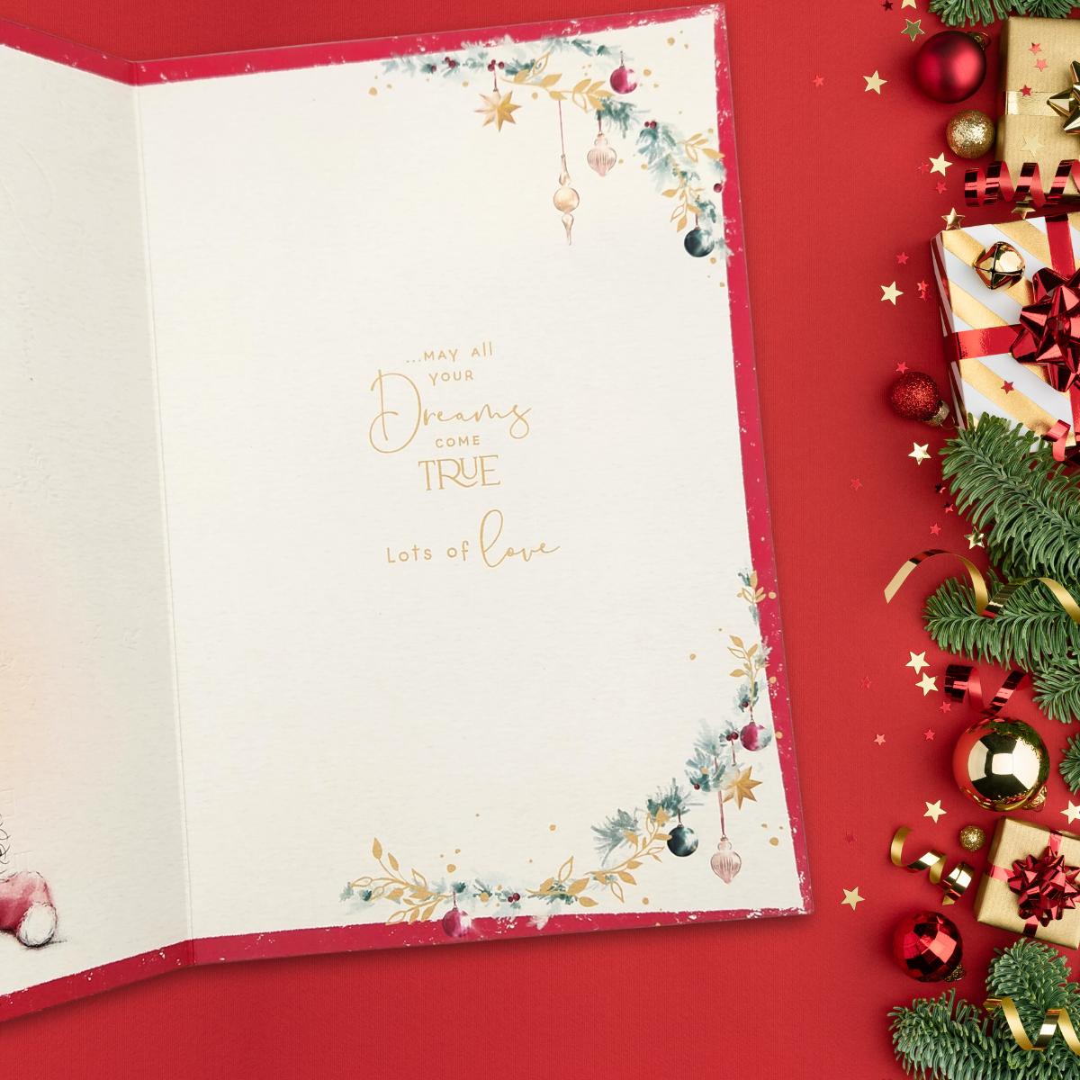 Granddaughter Christmas Card - Me To You Bear With Gifts